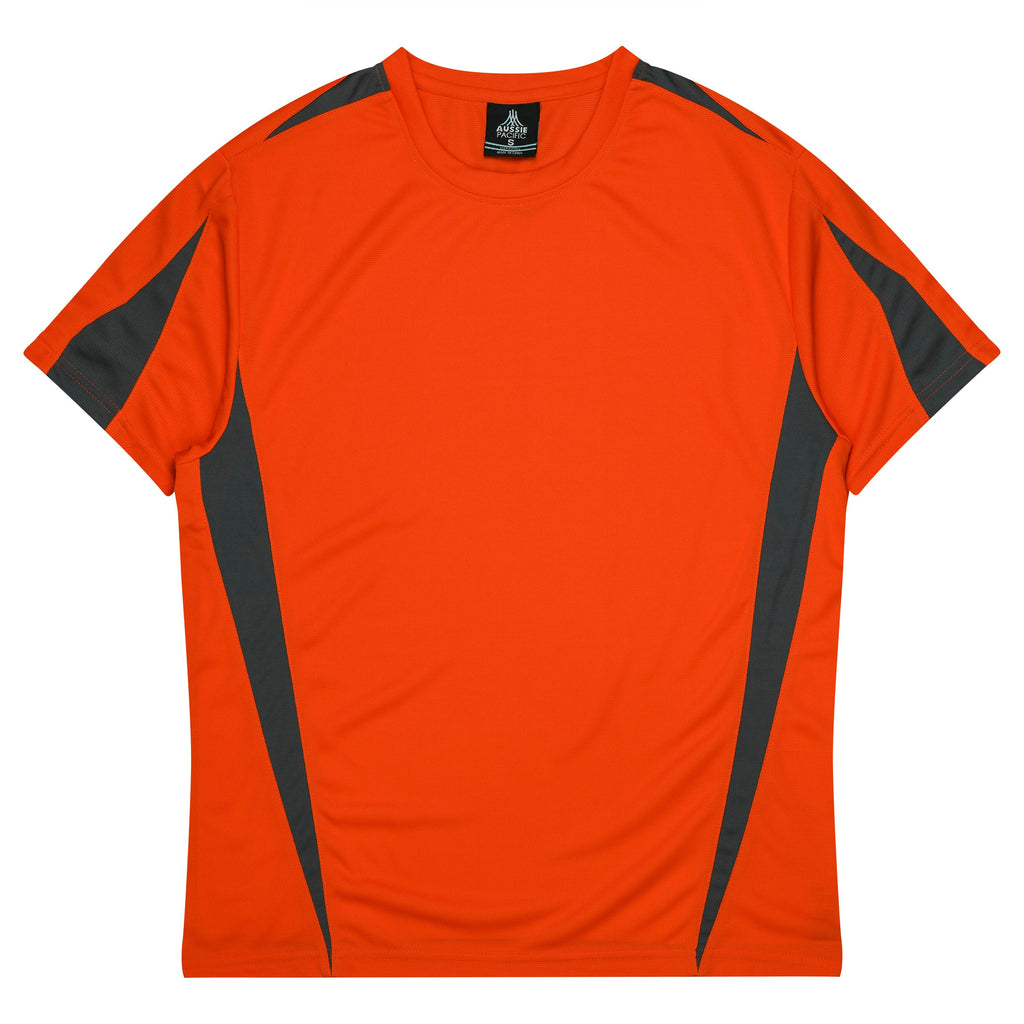 EUREKA KIDS TEES - ORANGE/CHARCOAL