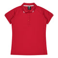 FLINDERS LADY POLOS - RED/WHITE