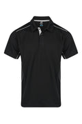 KURANDA MENS POLOS - BLACK/WHITE