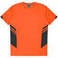 TASMAN MENS TEES - NEON ORANGE/SLATE