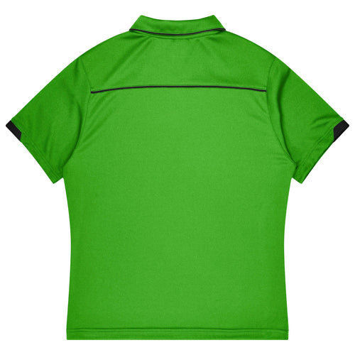 CURRUMBIN KIDS POLOS - KAWA GREEN/BLACK
