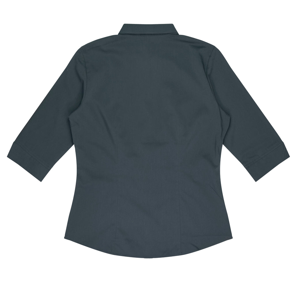 MOSMAN LADY SHIRT 3/4 SLEEVE - SLATE