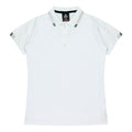 FLINDERS LADY POLOS - WHITE/BLACK