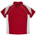 PREMIER KIDS POLOS - RED/WHITE