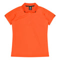 FLINDERS LADY POLOS - ORANGE/SLATE