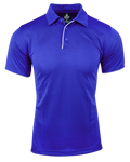 YARRA MENS POLOS - ROYAL/WHITE