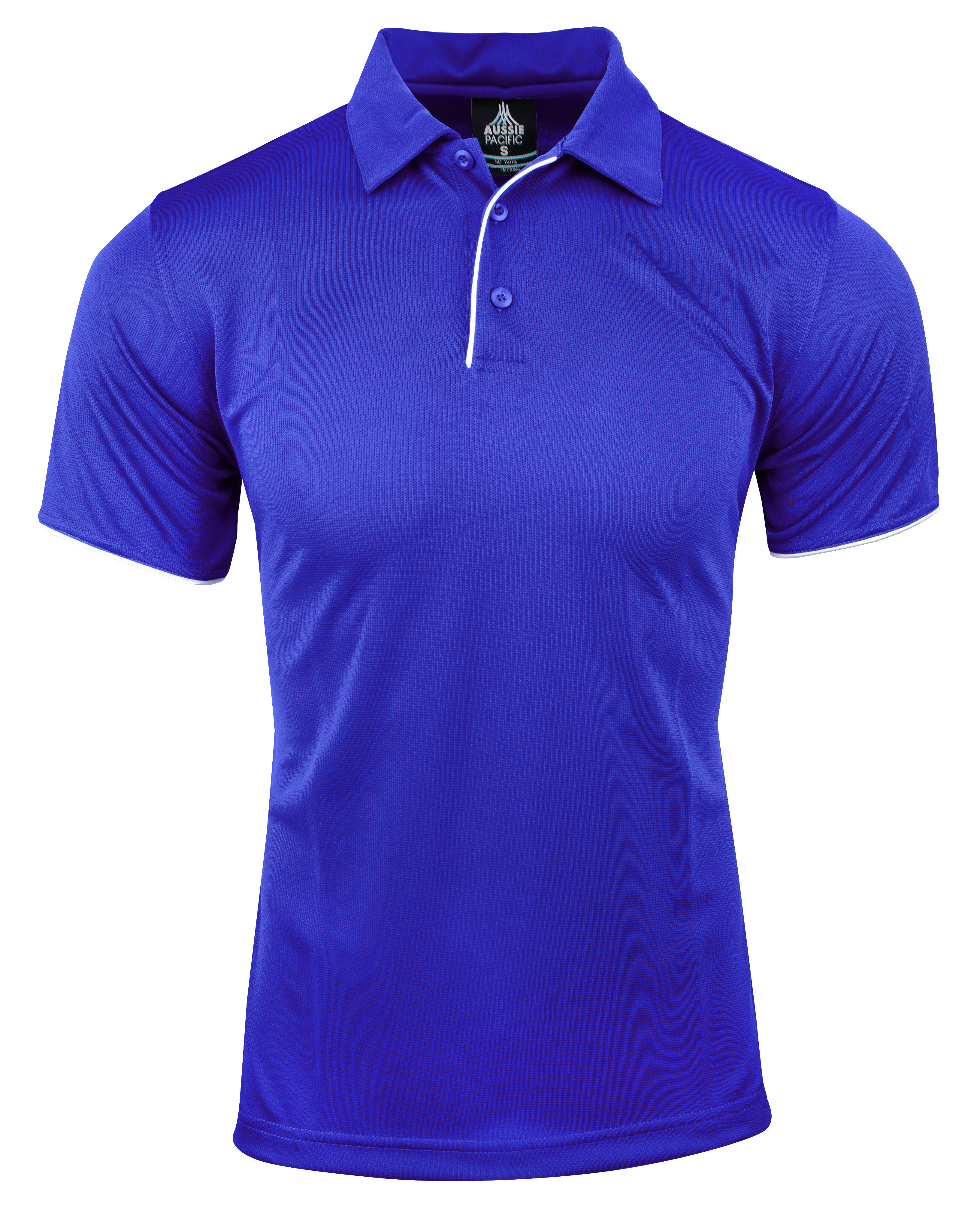 YARRA MENS POLOS - ROYAL/WHITE