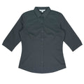 MOSMAN LADY SHIRT 3/4 SLEEVE - SLATE