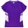 TASMAN LADY TEES - PURPLE/WHITE