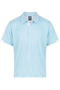 MORRIS MENS POLOS - LIGHT BLUE/WHITE