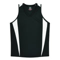 EUREKA LADY SINGLETS - BLACK/WHITE