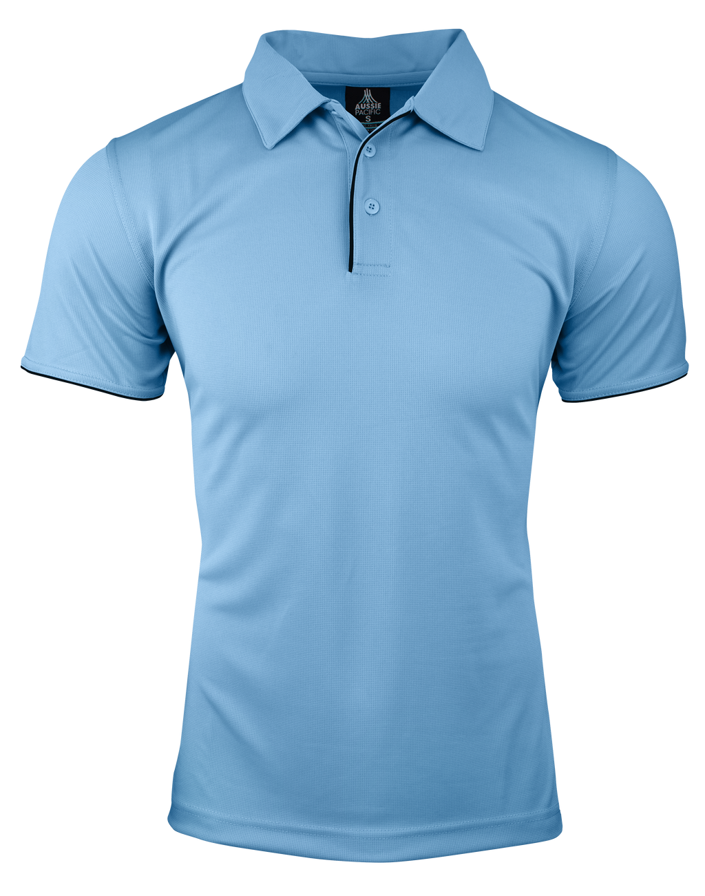 YARRA MENS POLOS - SKY/NAVY