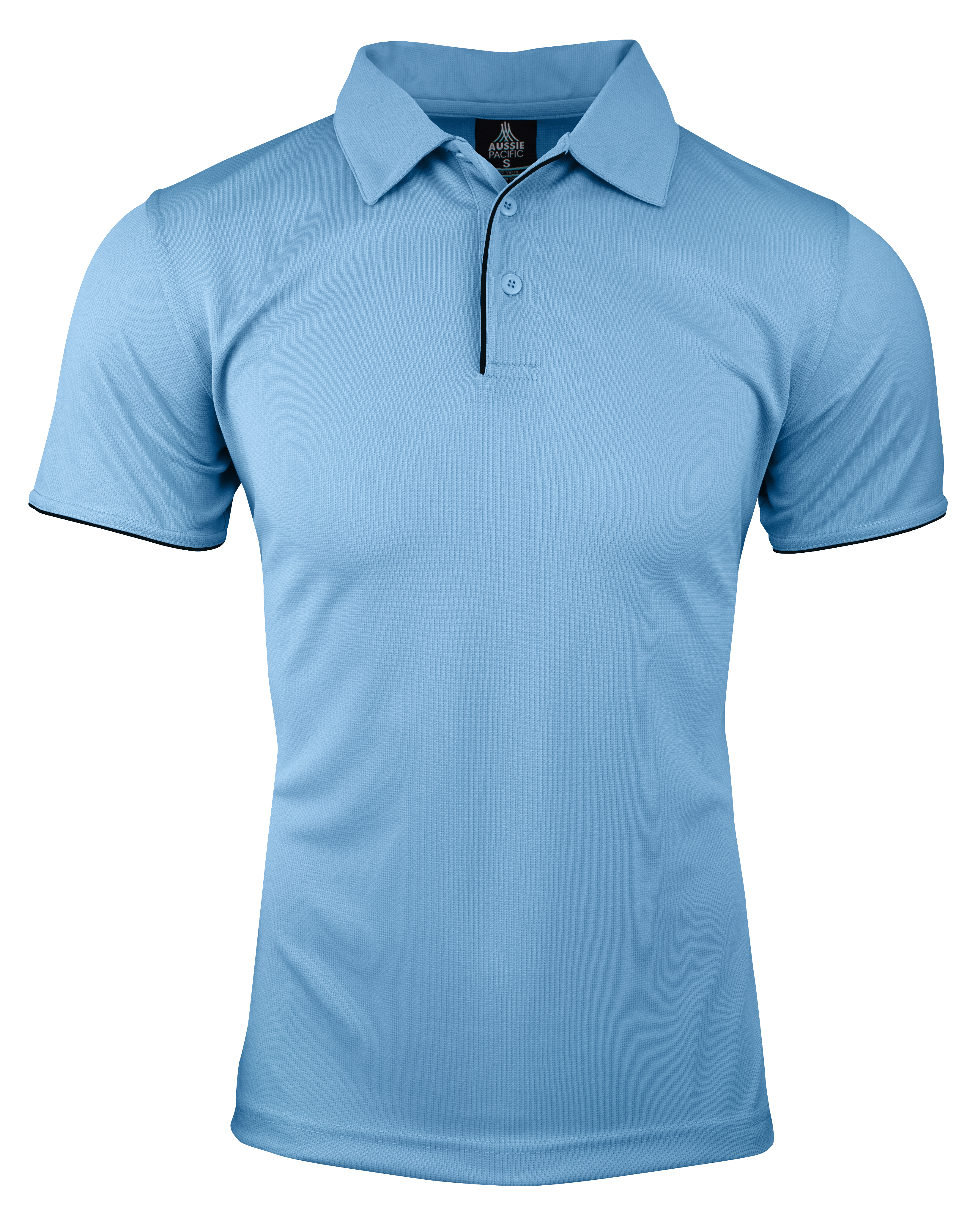 YARRA MENS POLOS - SKY/NAVY
