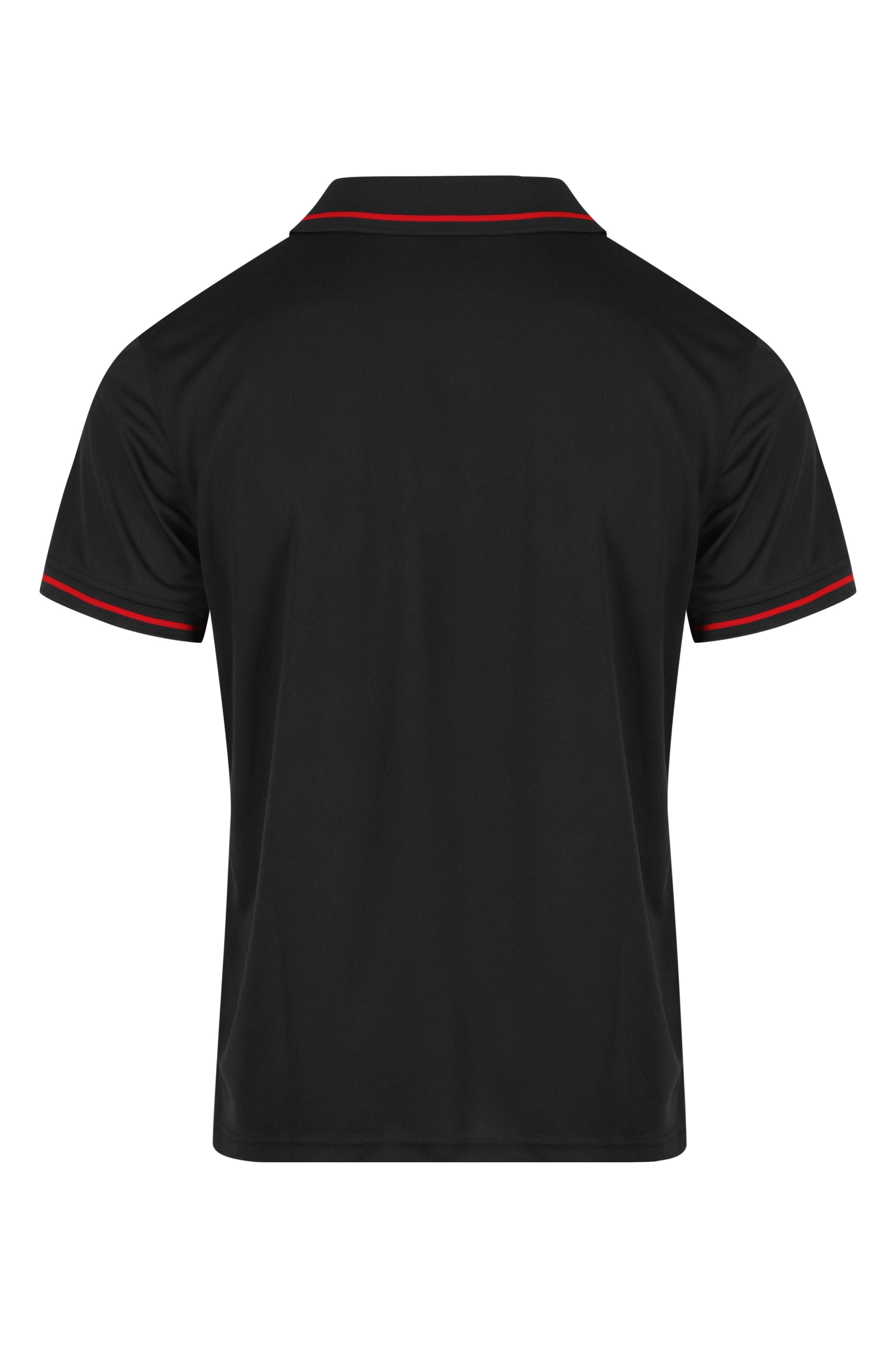 COTTESLOE MENS POLOS - BLACK/RED