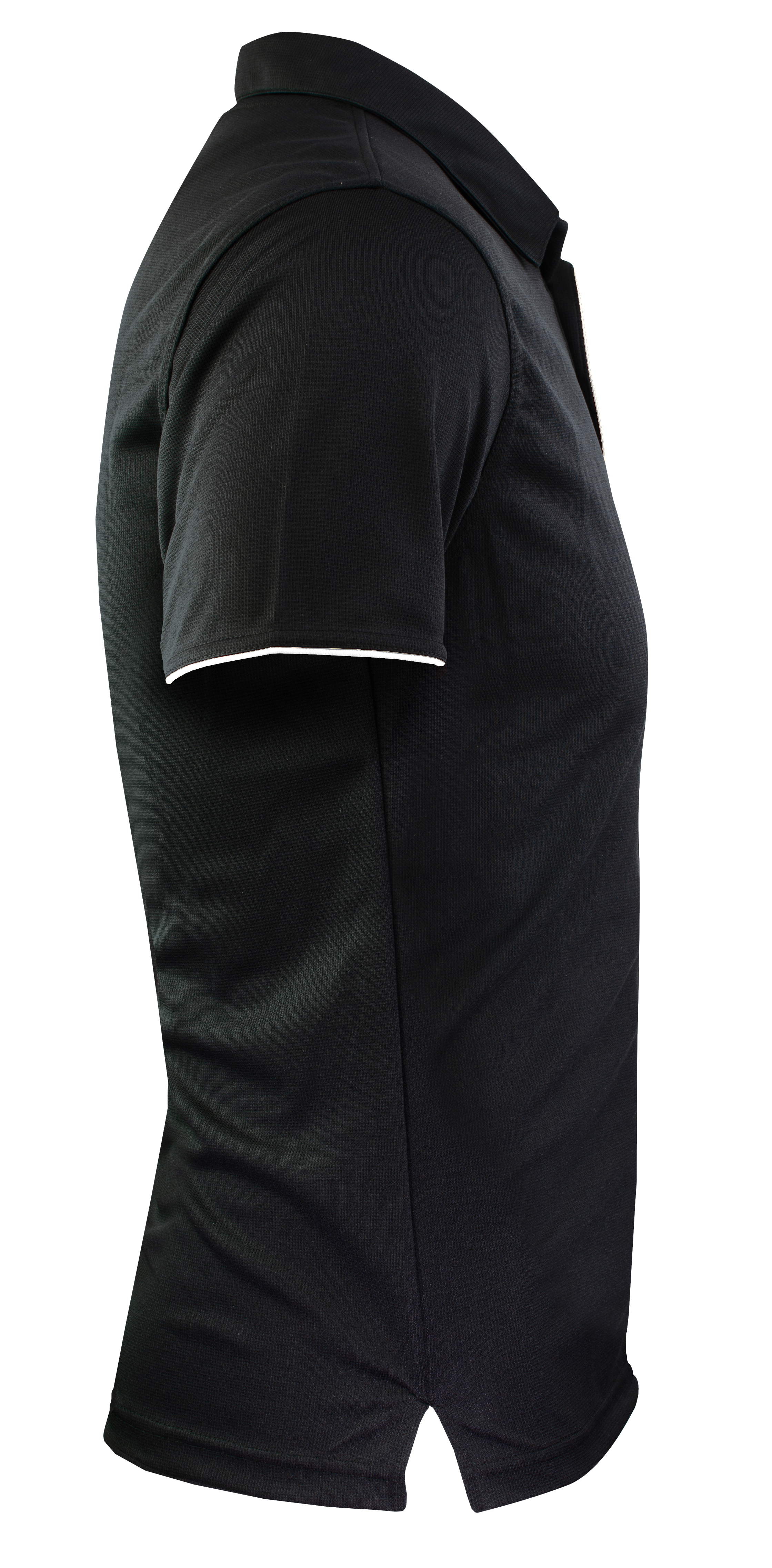 YARRA MENS POLOS - BLACK/WHITE