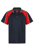 PANORAMA KIDS POLOS - NAVY/RED/GOLD