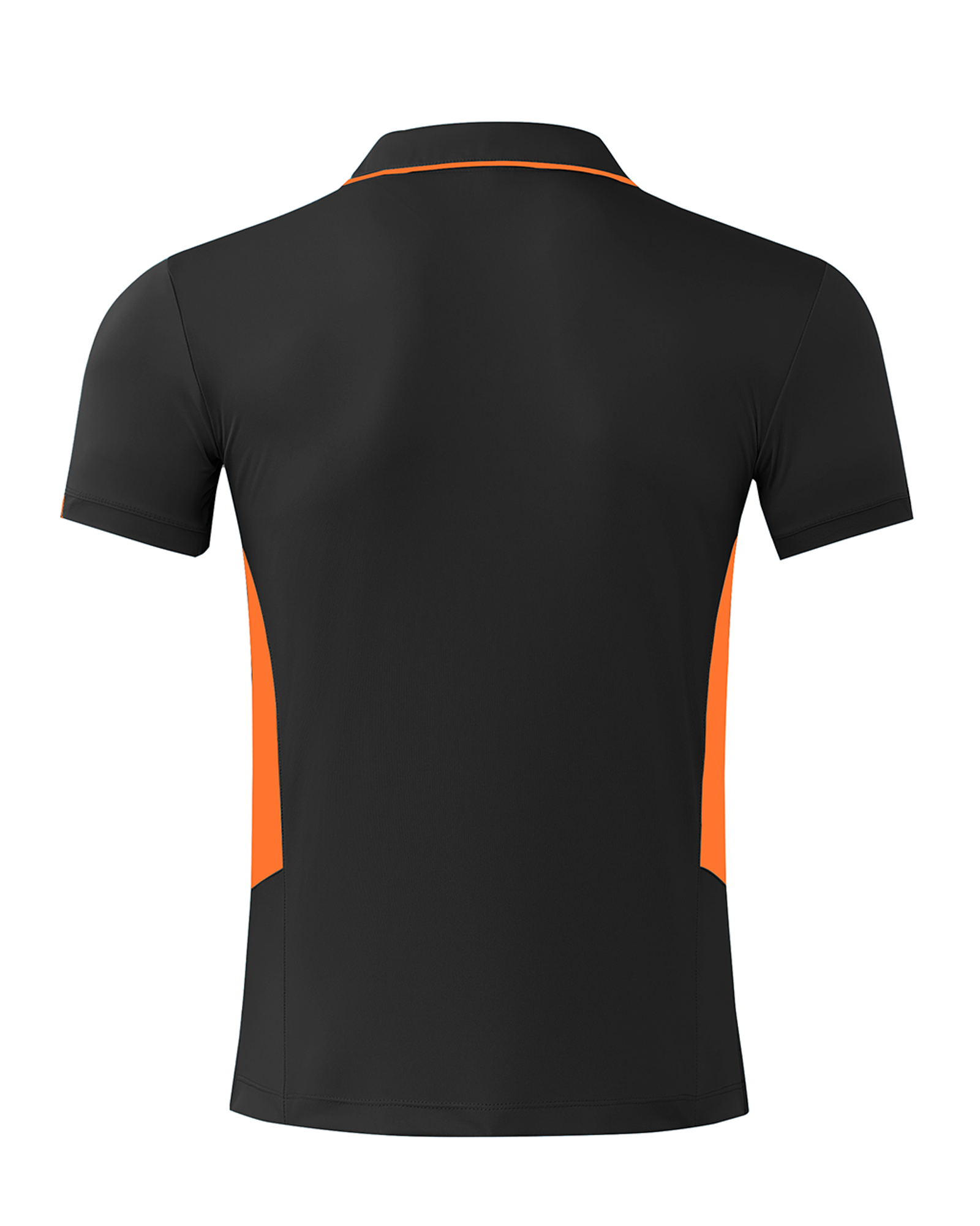 TASMAN MENS POLOS - SLATE/NEON ORANGE