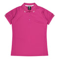 FLINDERS LADY POLOS - PINK/WHITE