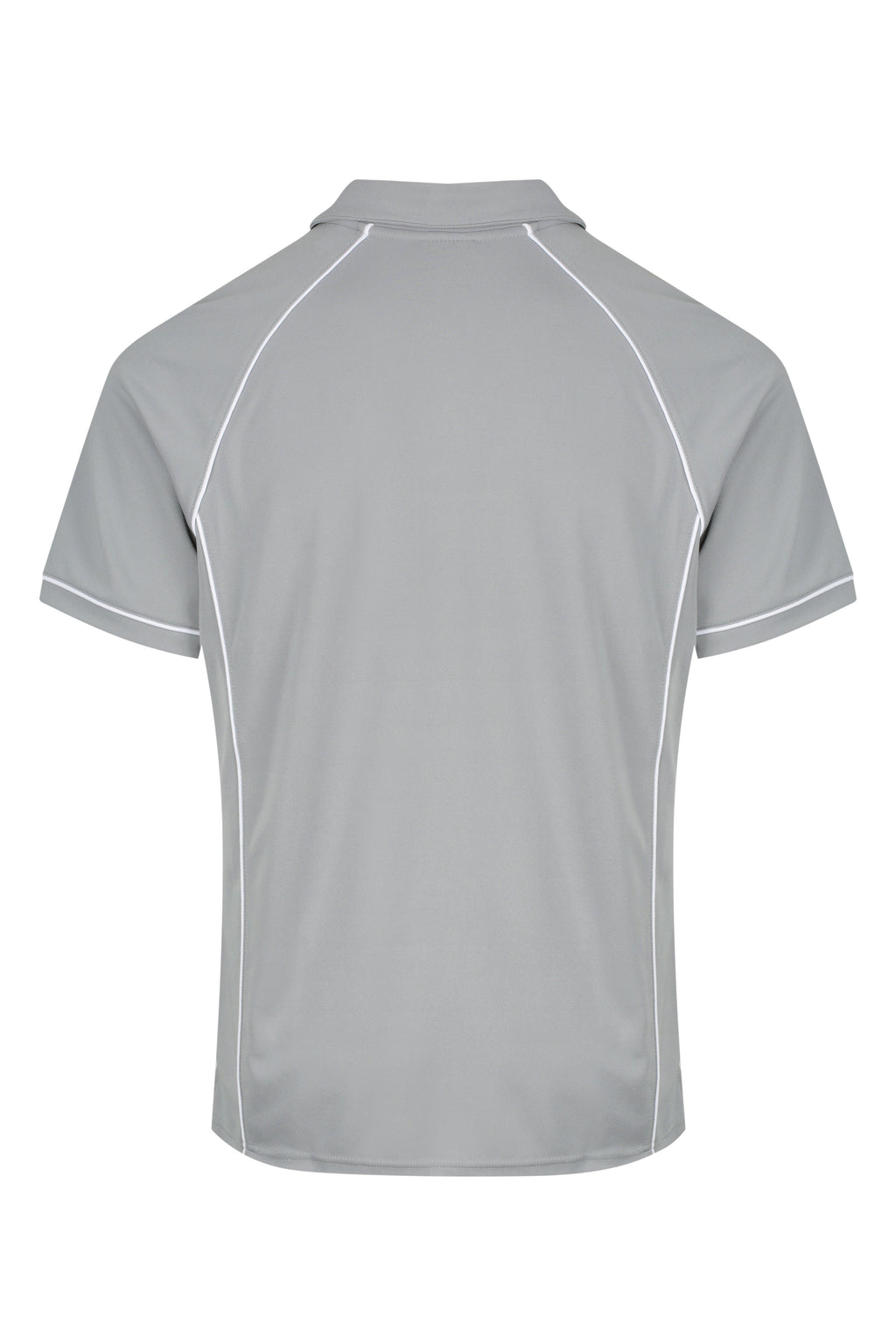 ENDEAVOUR MENS POLOS - SILVER/WHITE