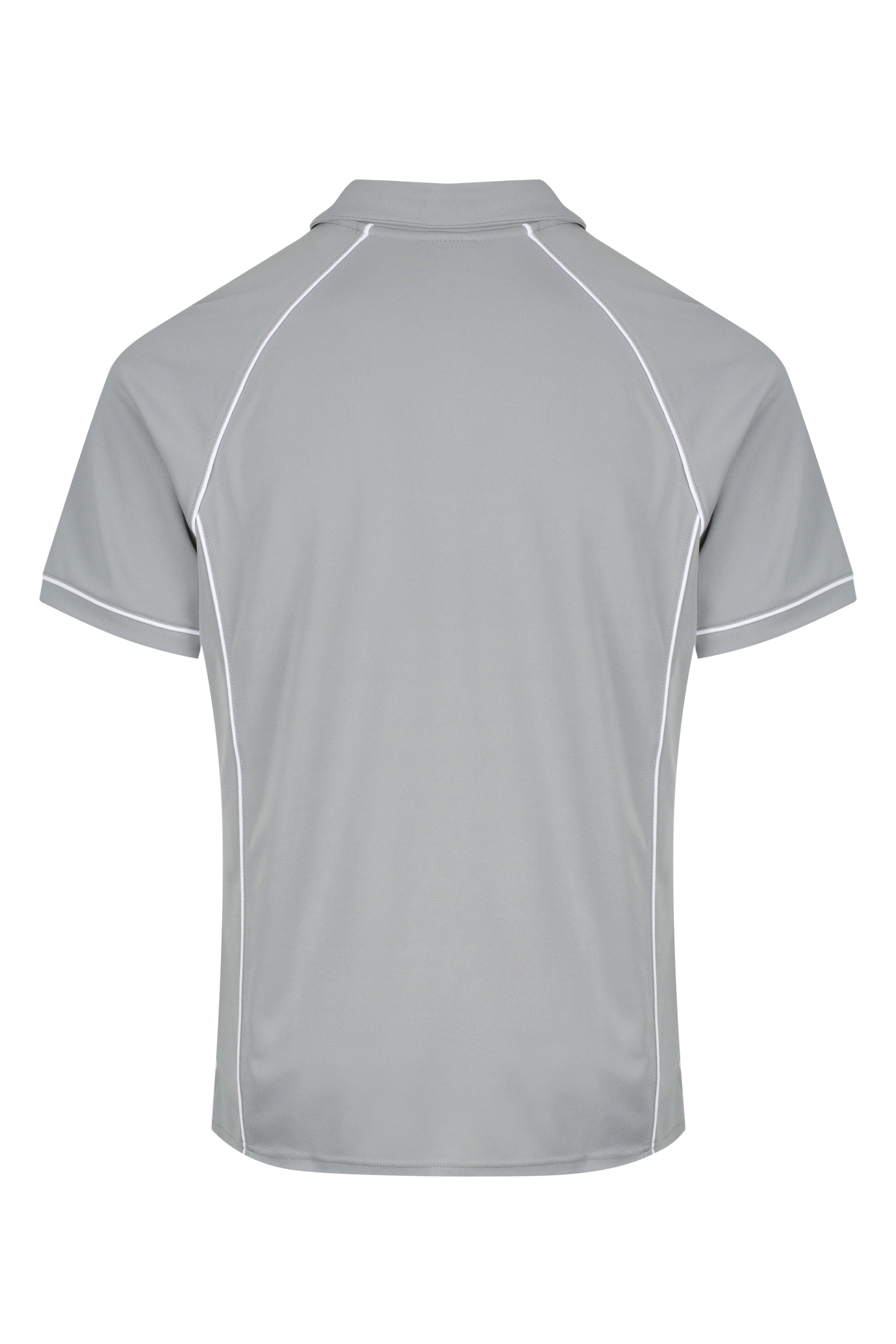 ENDEAVOUR MENS POLOS - SILVER/WHITE
