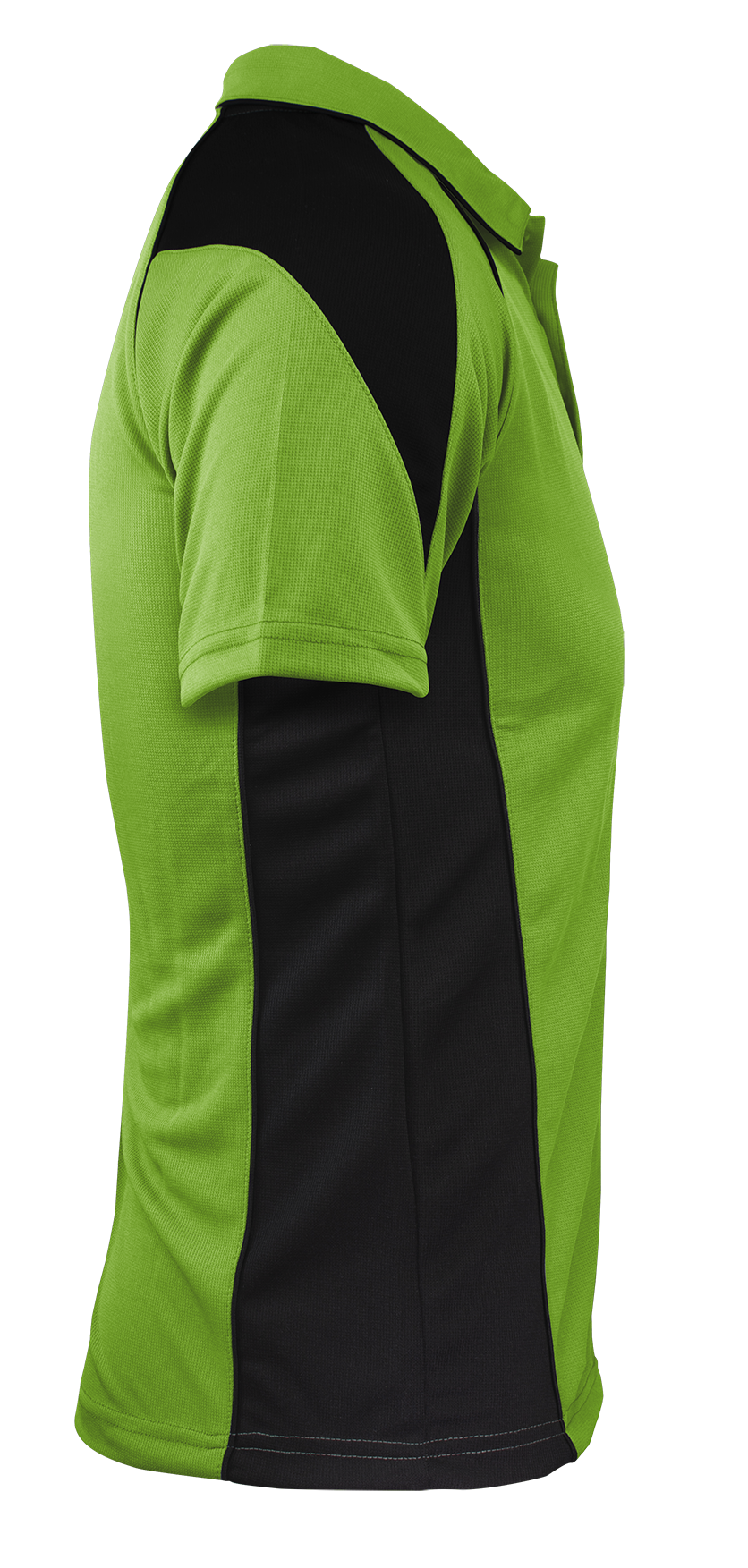 PREMIER MENS POLOS - APPLE/BLACK