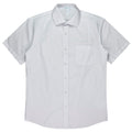 KINGSWOOD MENS SHIRT SHORT SLEEVE -  WHITE