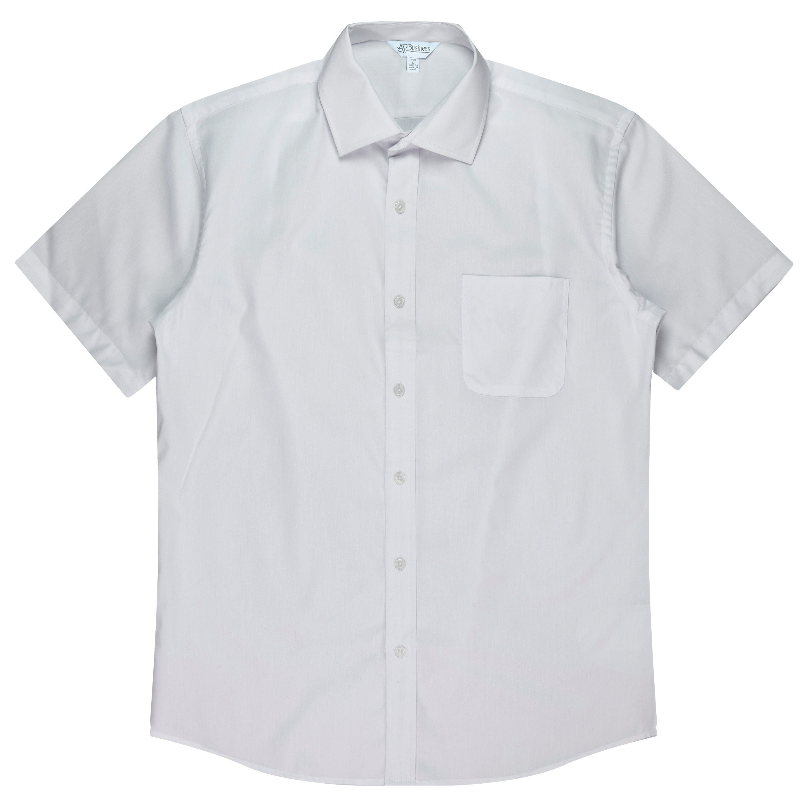 KINGSWOOD MENS SHIRT SHORT SLEEVE -  WHITE