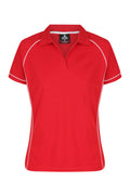 ENDEAVOUR LADY POLOS - RED/WHITE
