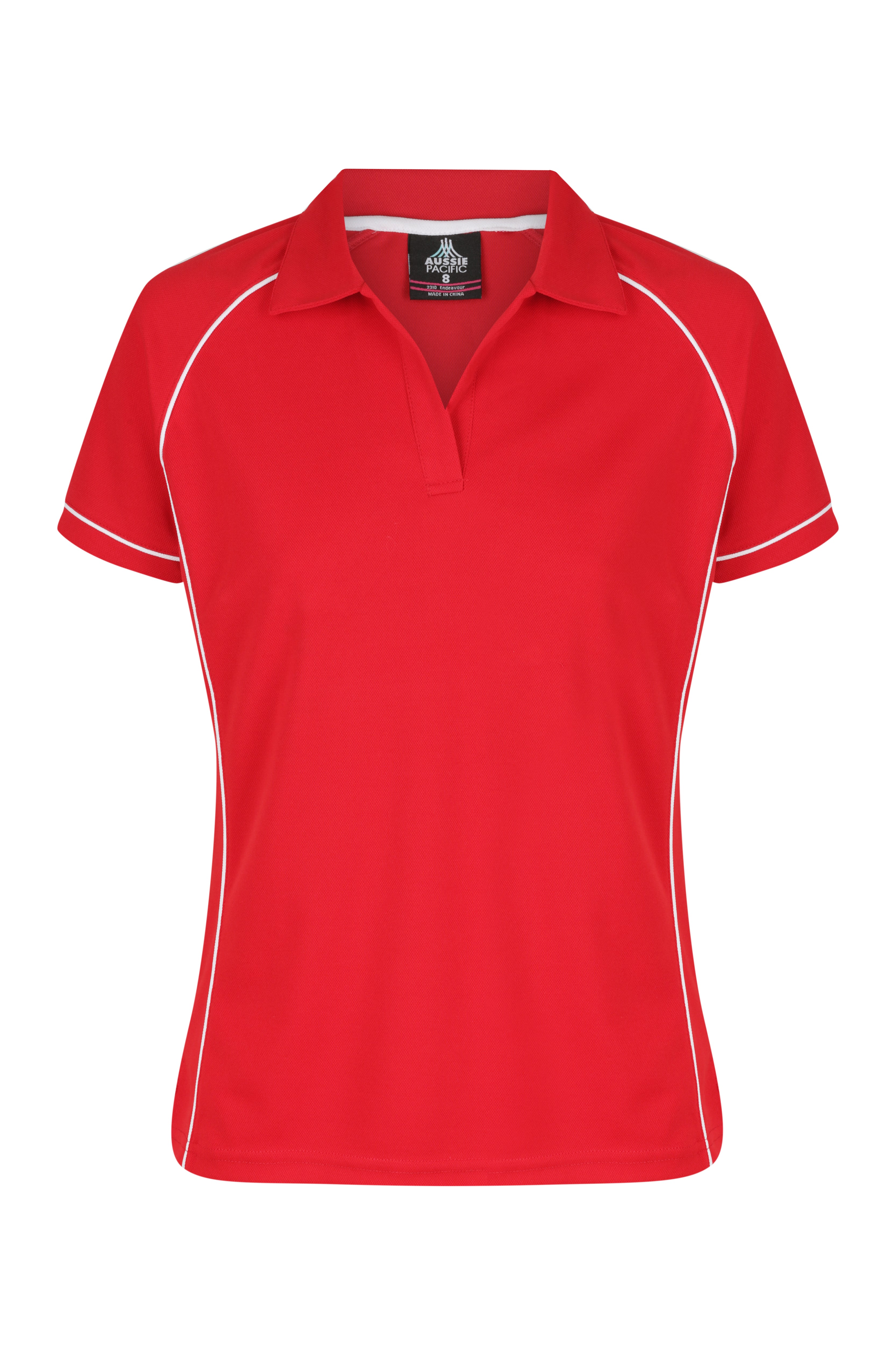ENDEAVOUR LADY POLOS - RED/WHITE