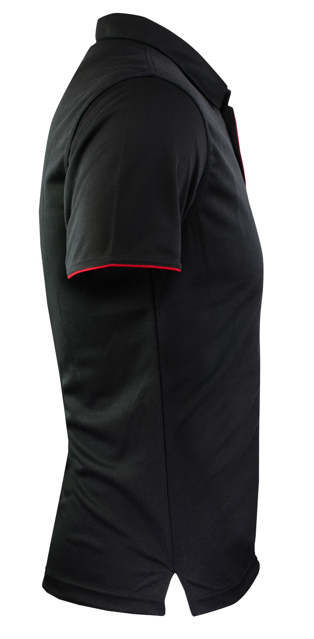 YARRA MENS POLOS - BLACK/RED
