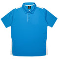 PATERSON KIDS POLOS - PACIFIC BLUE/WHITE