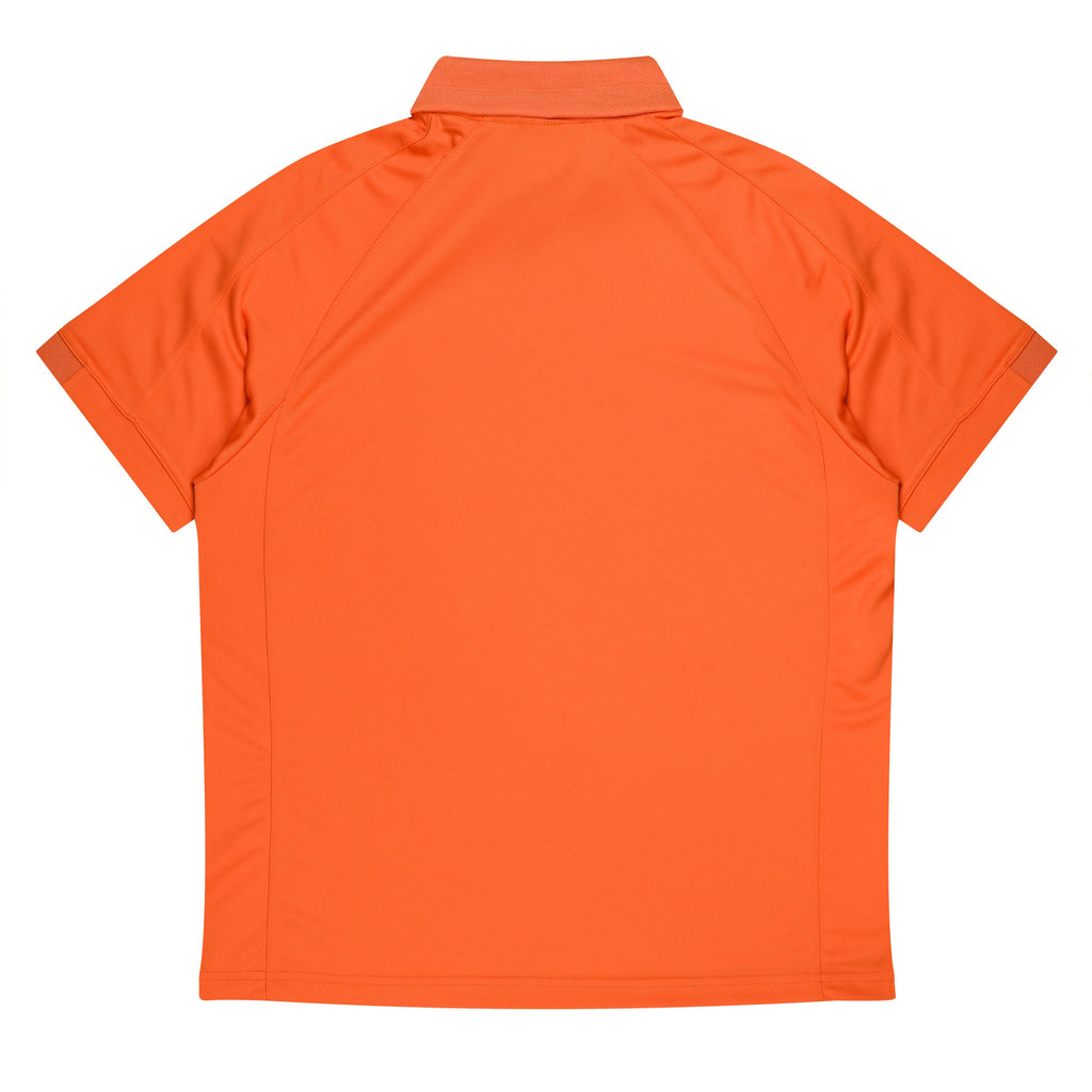 FLINDERS MENS POLOS - ORANGE/SLATE
