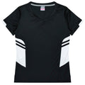 TASMAN LADY TEES - BLACK/WHITE