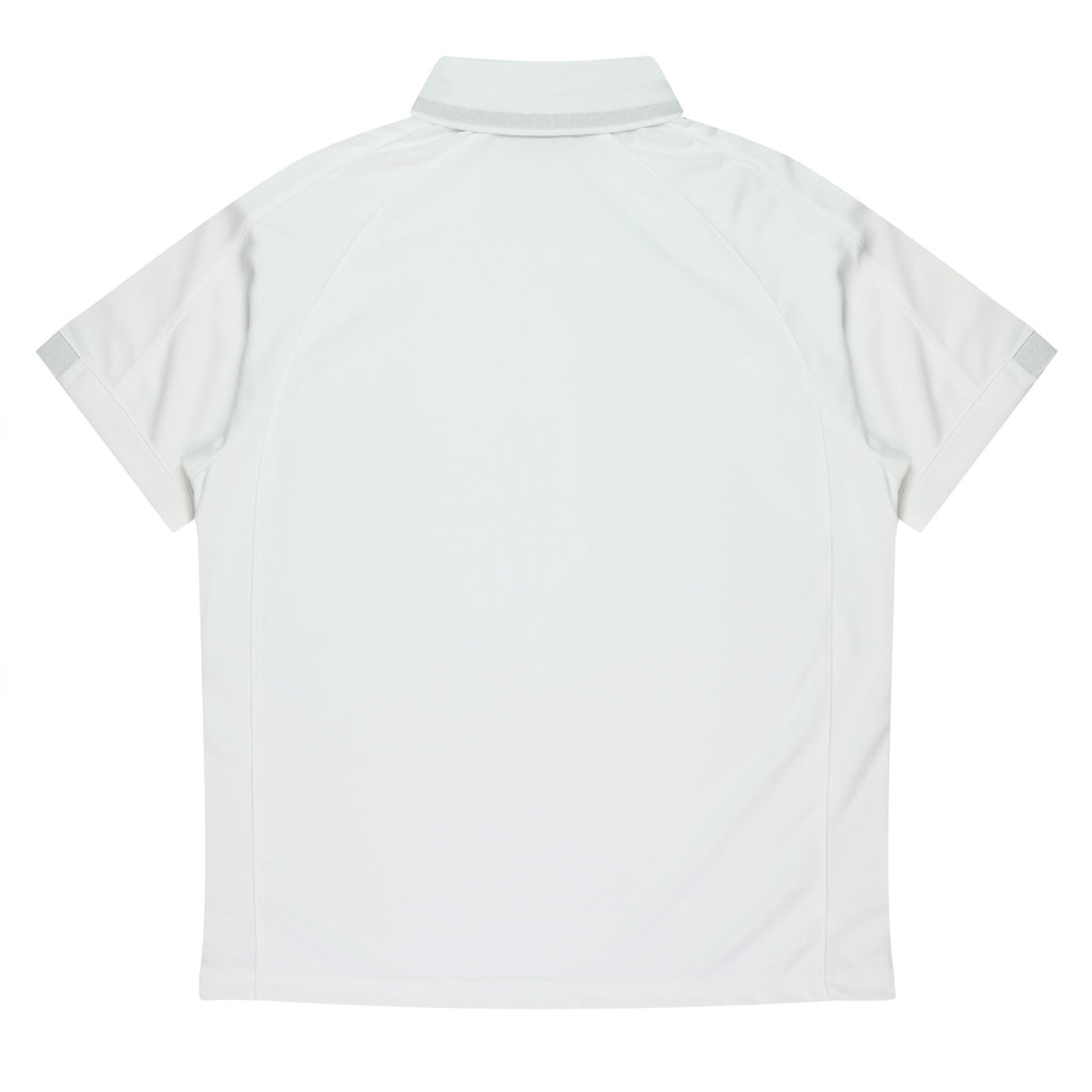 FLINDERS MENS POLOS - WHITE/BLACK