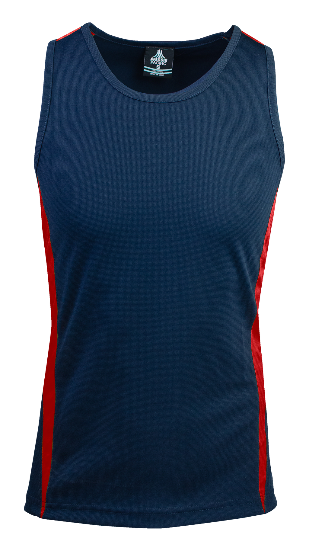 EUREKA MENS SINGLETS - NAVY/RED