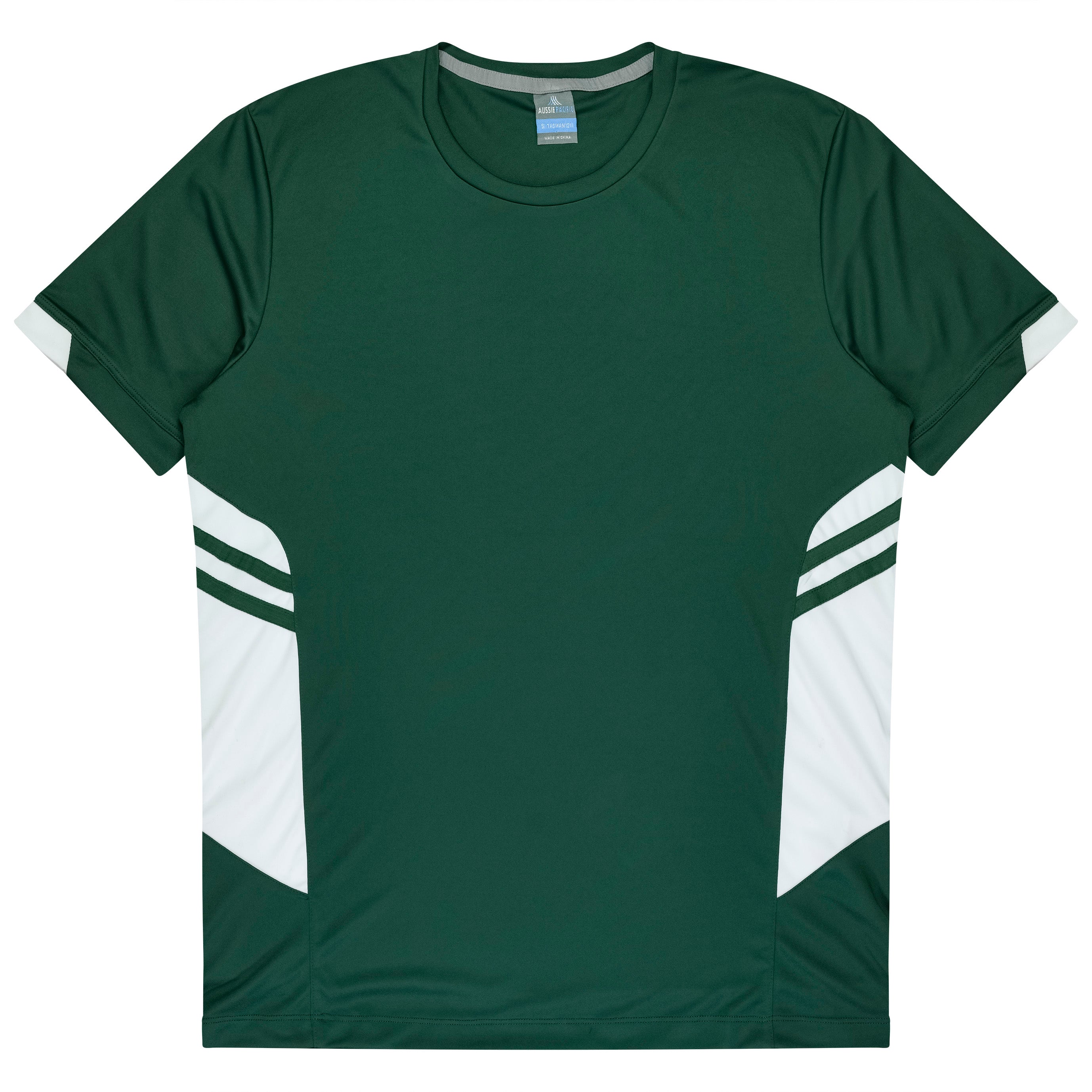 TASMAN KIDS TEES - BOTTLE/WHITE