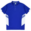 TASMAN KIDS POLOS - ROYAL/WHITE