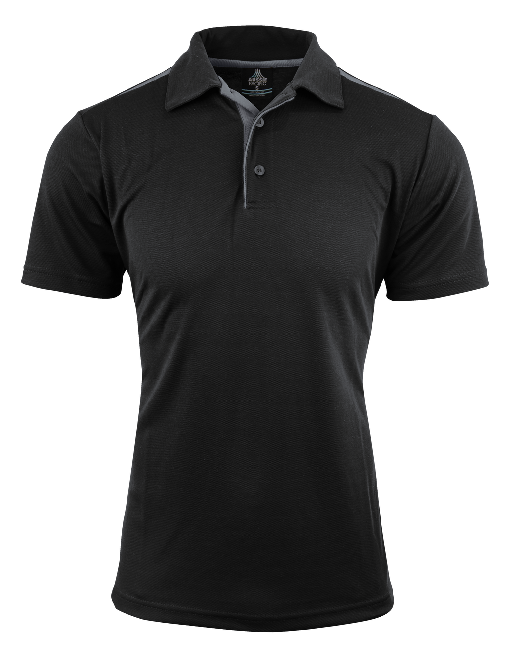PATERSON MENS POLOS - BLACK/ASHE