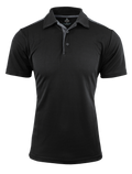 PATERSON MENS POLOS - BLACK/ASHE