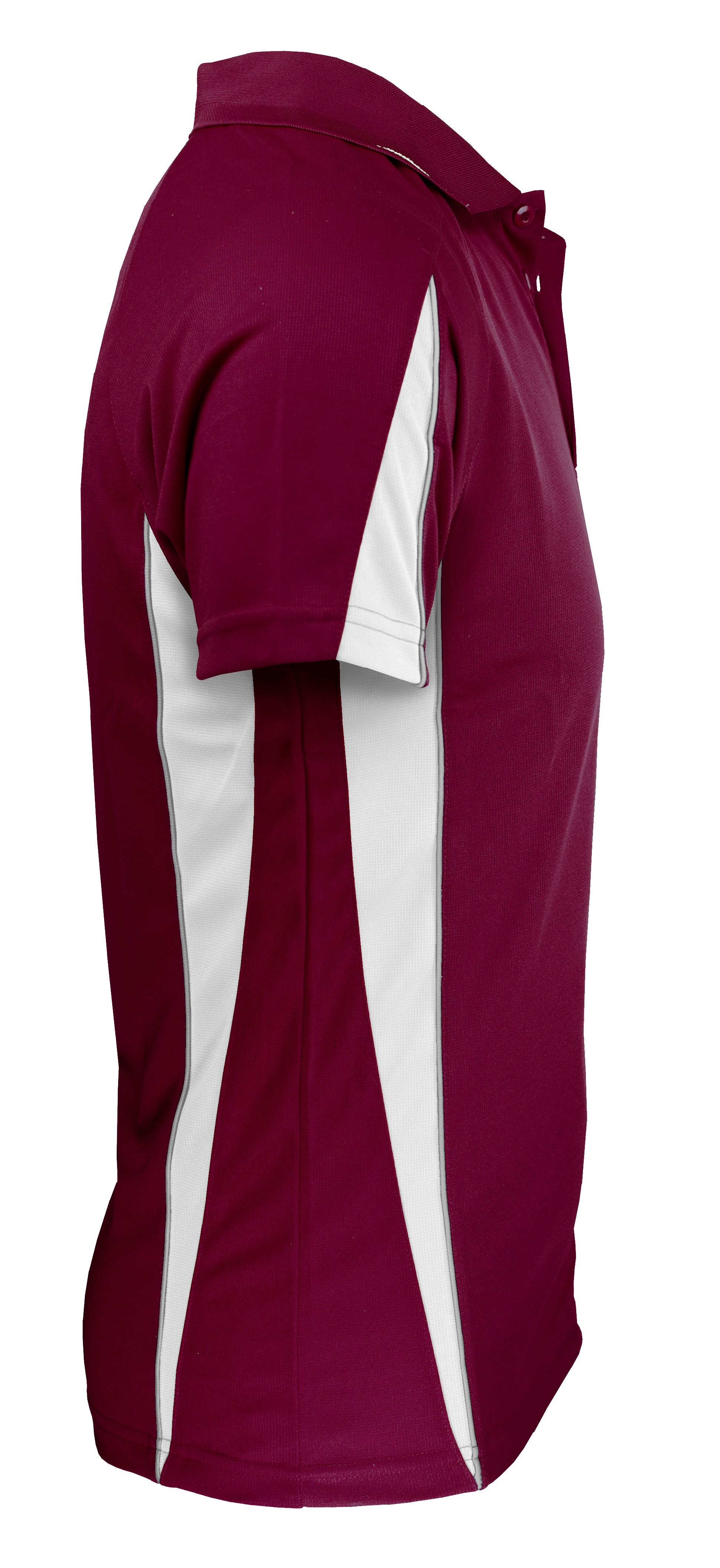 EUREKA MENS POLOS - MAROON/WHITE