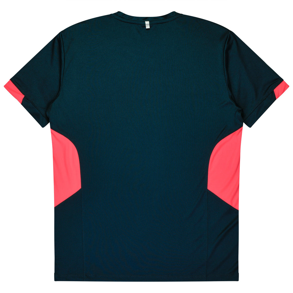 TASMAN KIDS TEES - NAVY/NEON PINK