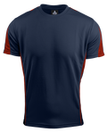 EUREKA MENS TEES - NAVY/RED