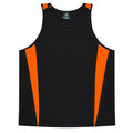 EUREKA KIDS SINGLETS - BLACK/ORANGE