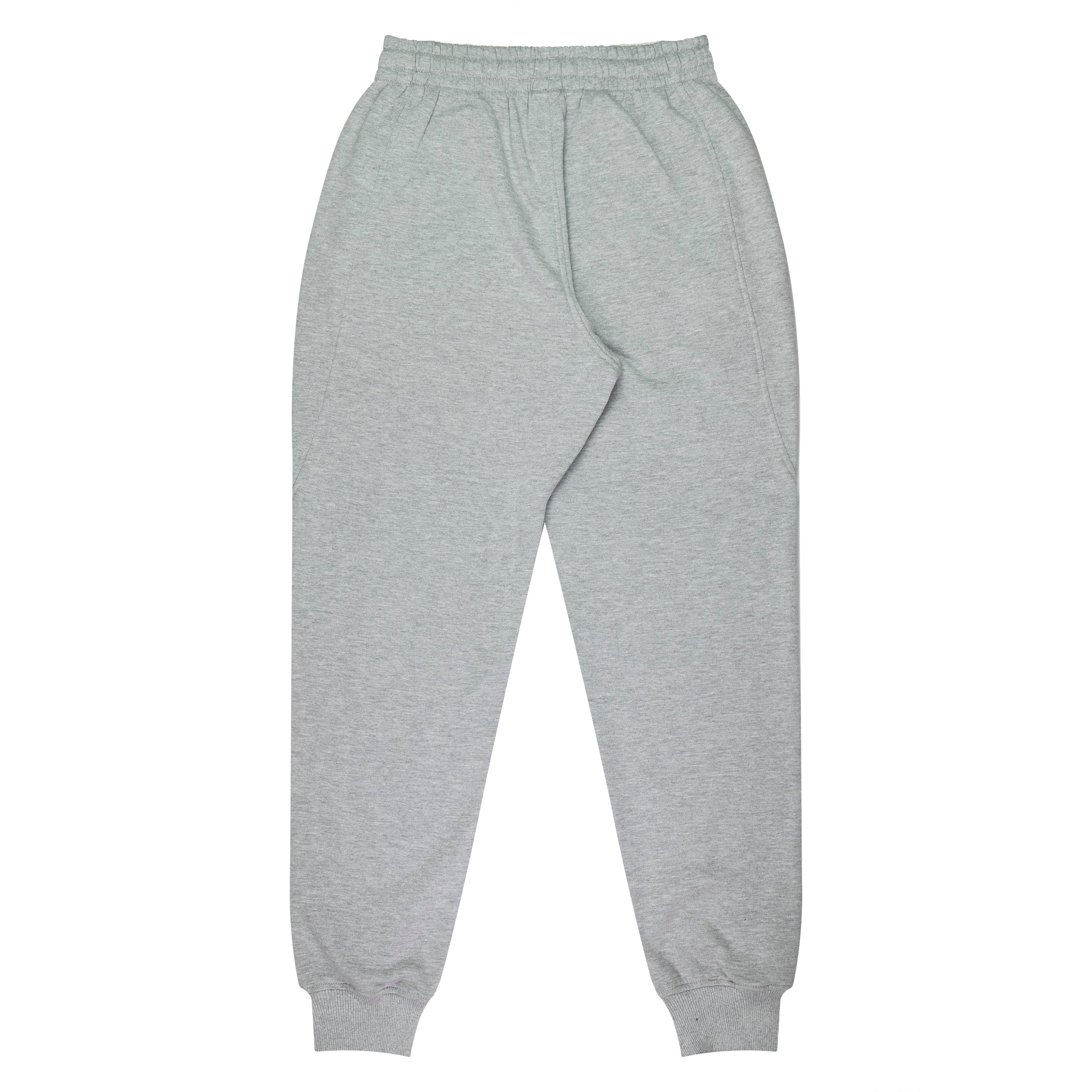 TAPERED FLEECE KIDS PANTS - GREY MARLE