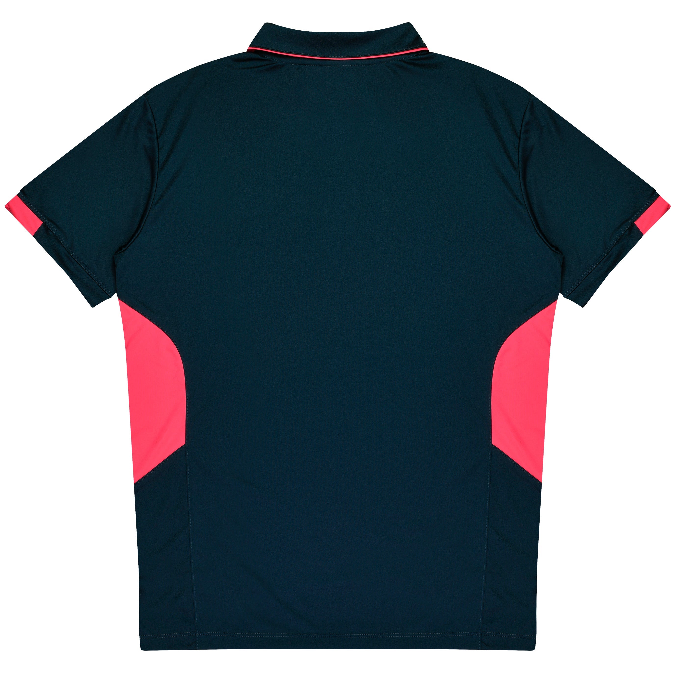 TASMAN KIDS POLOS - NAVY/NEON PINK