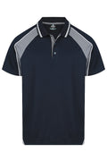 PANORAMA MENS POLOS - NAVY/ASHE/WHITE