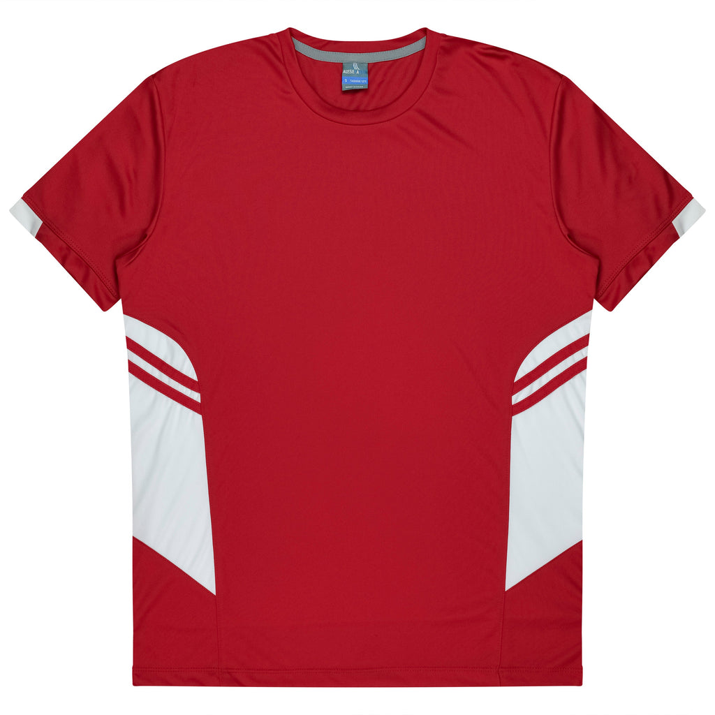 TASMAN KIDS TEES - RED/WHITE