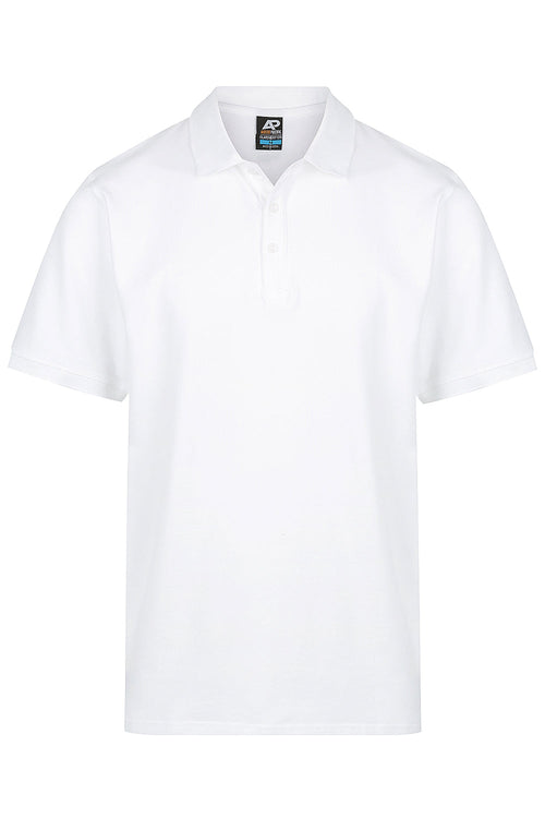 CLAREMONT MENS POLOS - WHITE