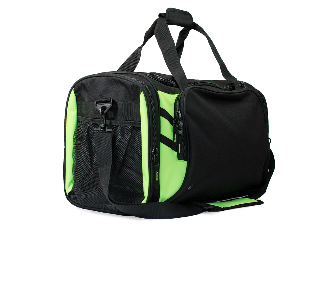TASMAN SPORTSBAG - BLACK/NEON GREEN