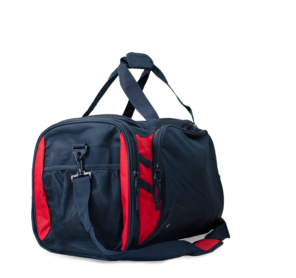 TASMAN SPORTSBAG - NAVY/RED